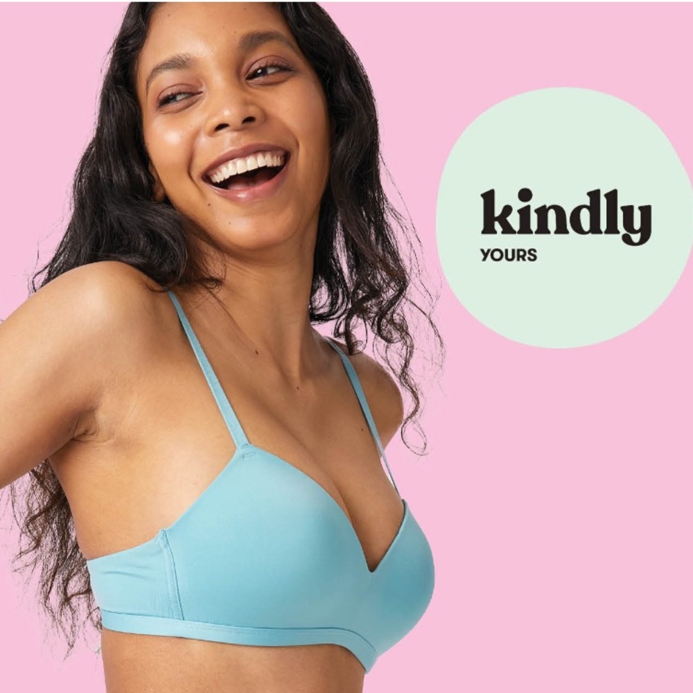 🆕 Womens sustainable Wireless T-shirt Bra. Size 36D